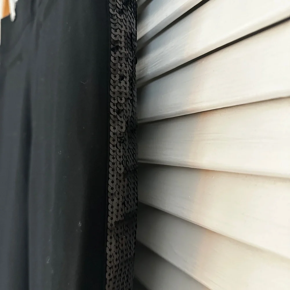 Spanx perfect black pant sequin tuxedo stripe M - Picture 5 of 8